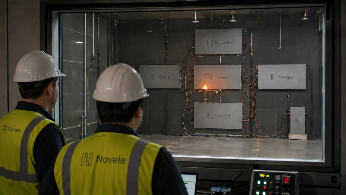 Novele EnergyBoard System Completes Large-Scale Fire Testing, Achieving Level 1 Designation
